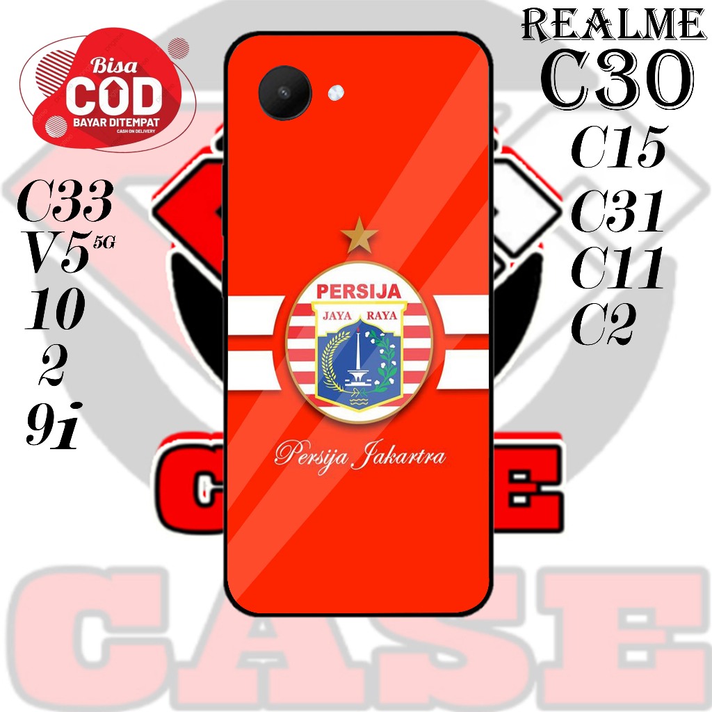 DKC MOTIF PERSIJA HARDCASE  REALME C30 /  C31 / C33 / C15 / C11 / C2 / REALME 2 / REALME 10 / V5 (5G