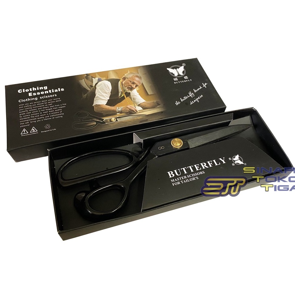 

KODE H2C2 Gunting Tailor Butterfly Gunting Bahan Kain ORIGINAL 8 9 1 12 inch