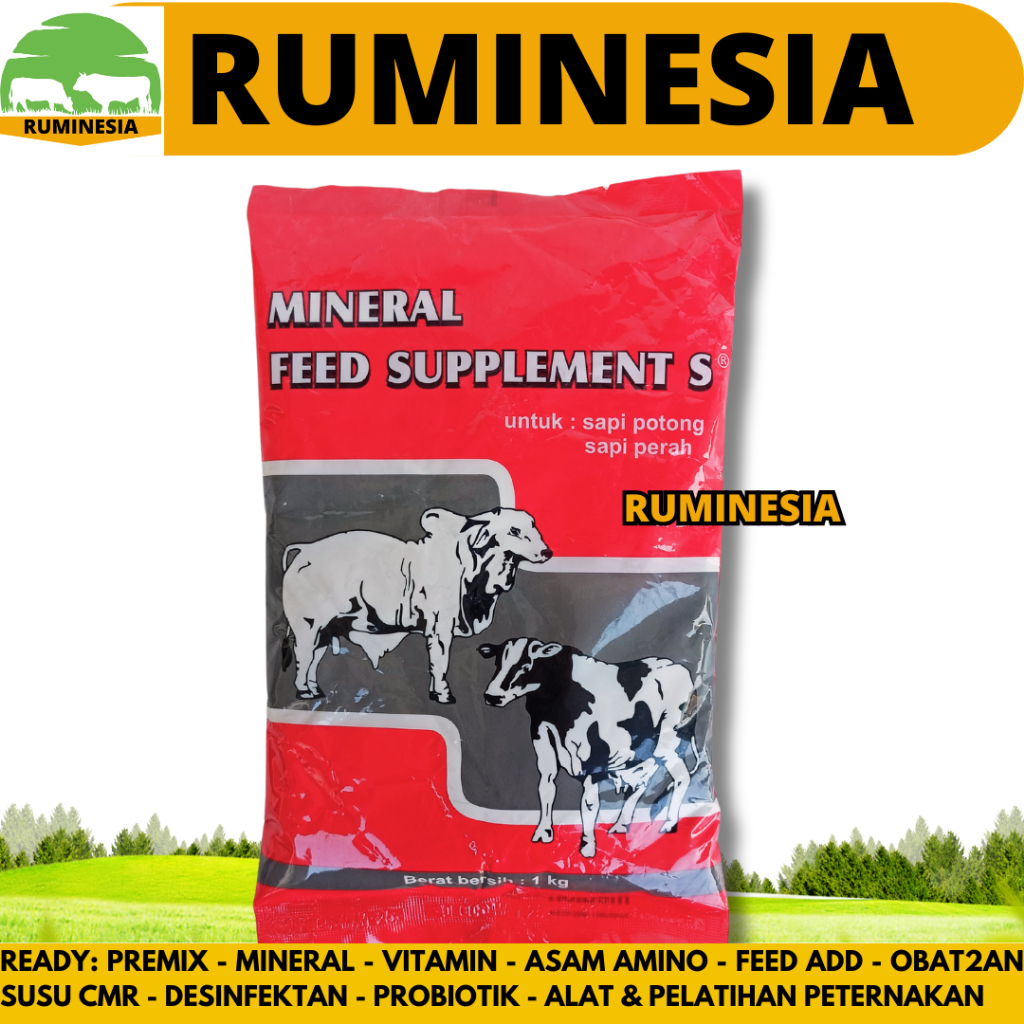 MINERAL SAPI 1 KG MEDION - MINERAL FEED SUPPLEMENT S - Mineral Kalsium Sapi Potong - Mineral Kalsium