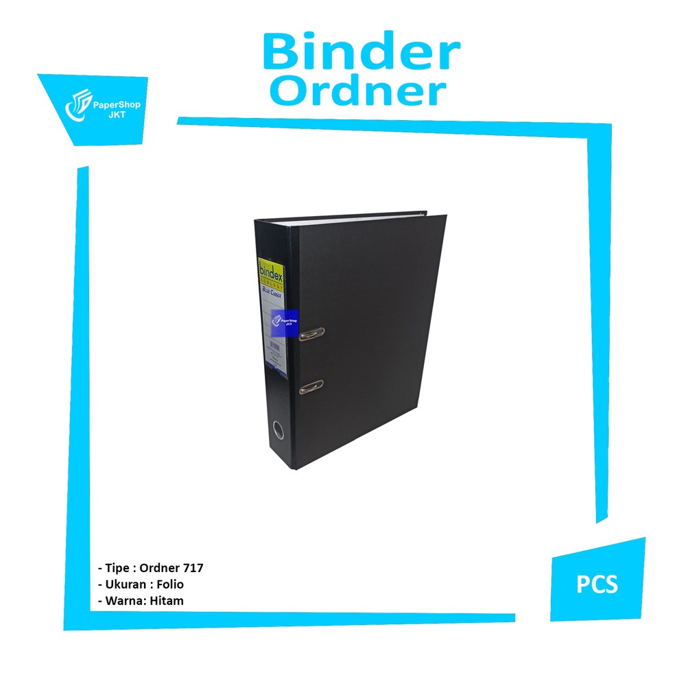 

KODE V3E8 BINDEX Ordner Tempat File Ukuran Folio 717 Hitam Pcs