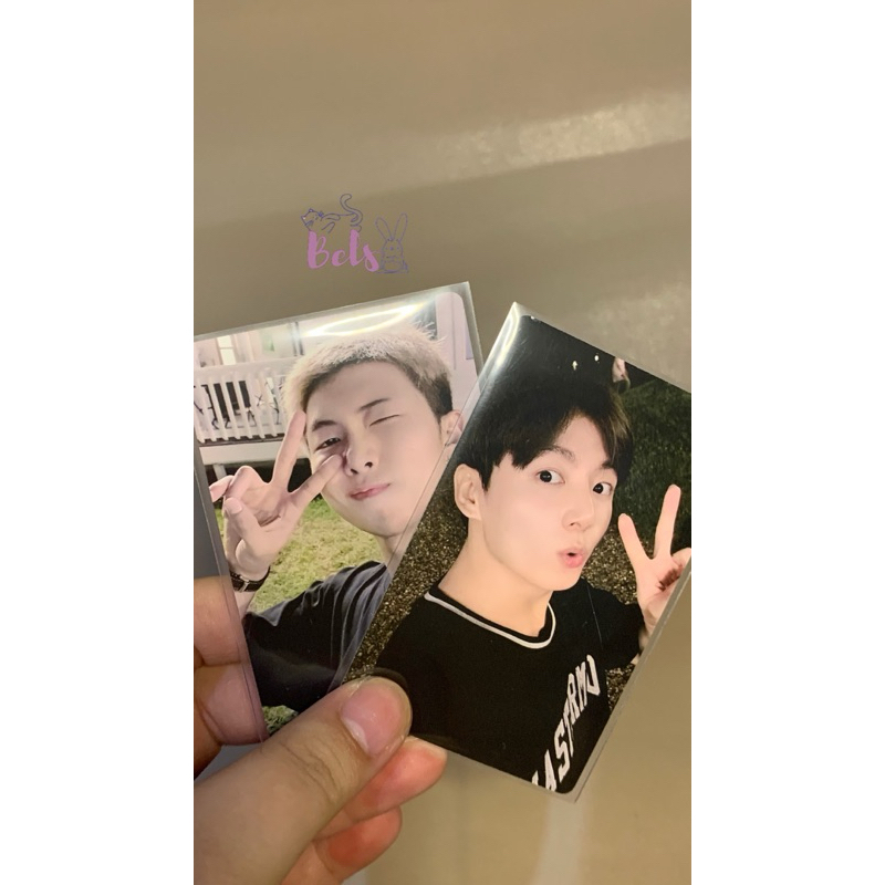 Photocard official Jungkook & RM BTS in the soop
