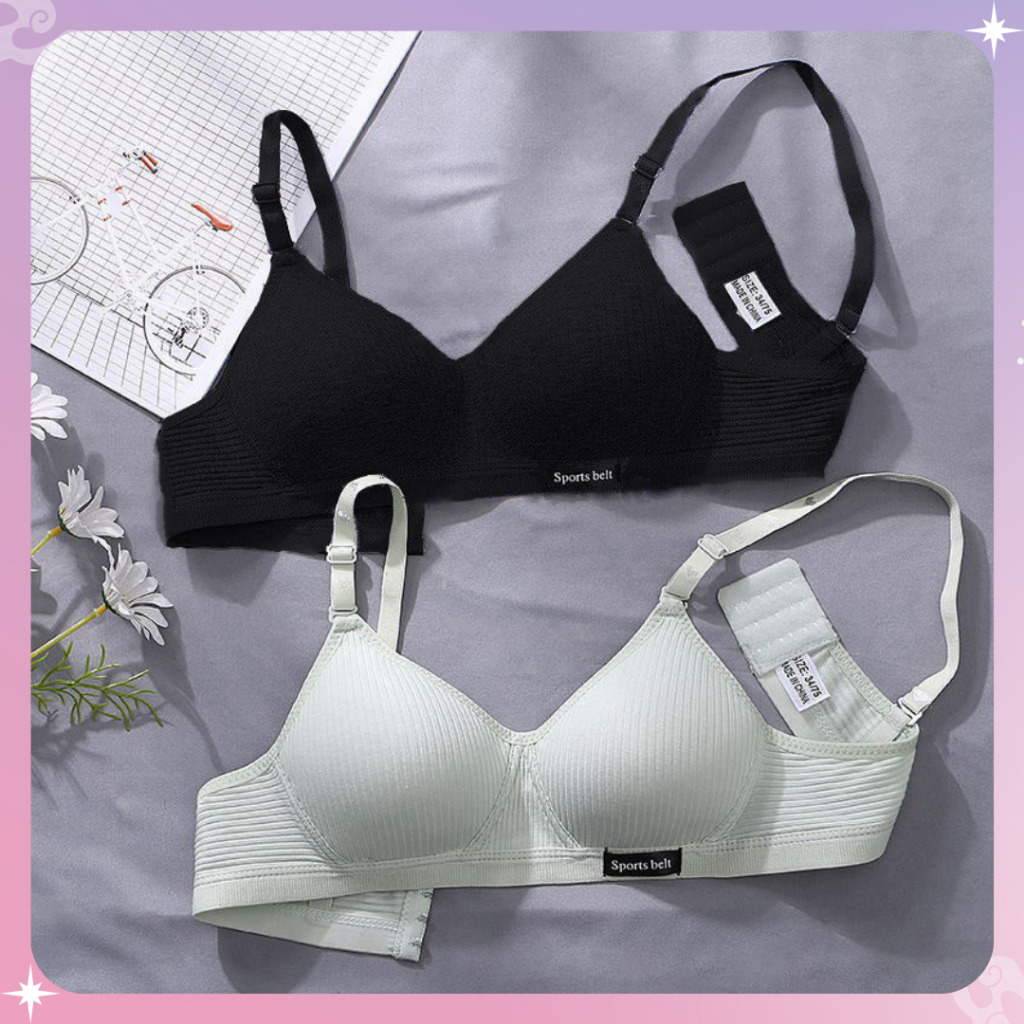 VO-BR1366 BRA RENDA BRA WANITA KEKINIAN SPORT BRA BAHAN BAGUS BRA REANDA KOREAN STYLE REALPICT