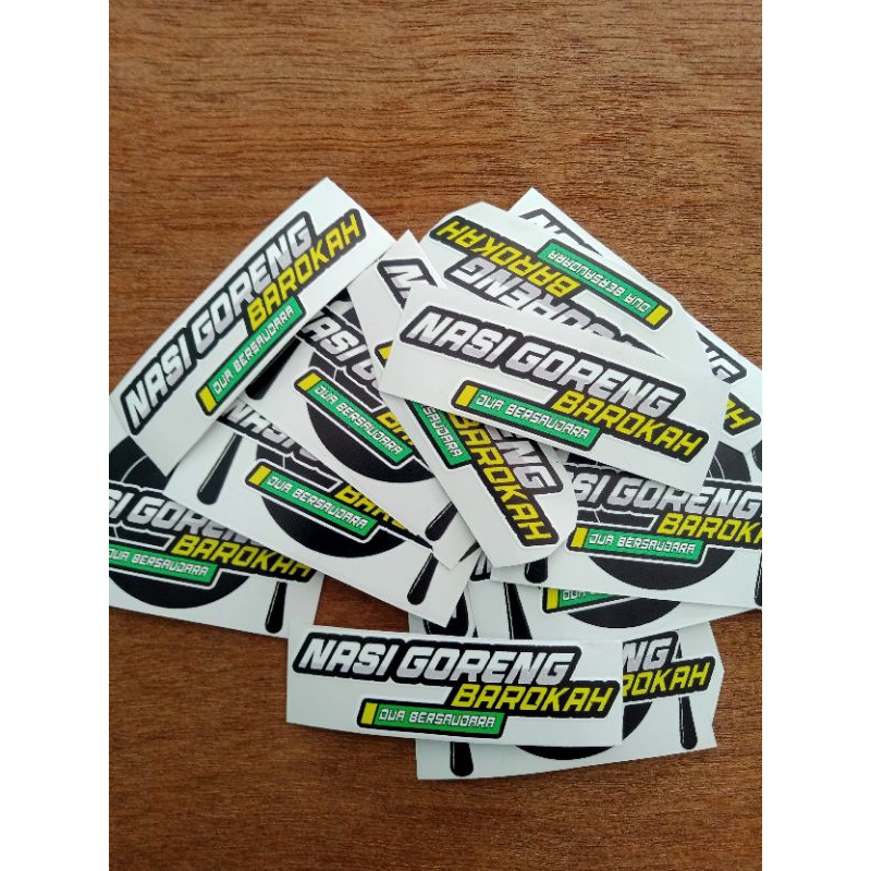 

sticker uv transparan plus tinta putih super premium