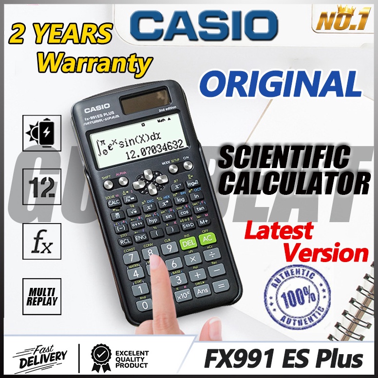 

KODE E9S7 Kalkulator Scientific Casio ilmiah FX991EX991ESPlus Kalkulator Casio Scientific Calculator Casio Scientific