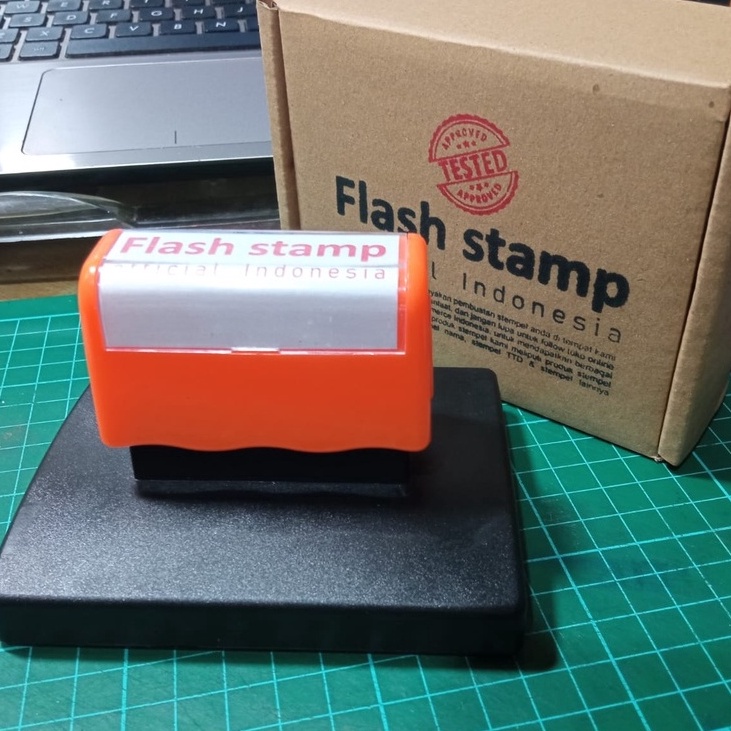 

KODE M8D Stempel Jumbo Stempel Kardus Box Stempel Kemasan Besar Free Design 3 Warna