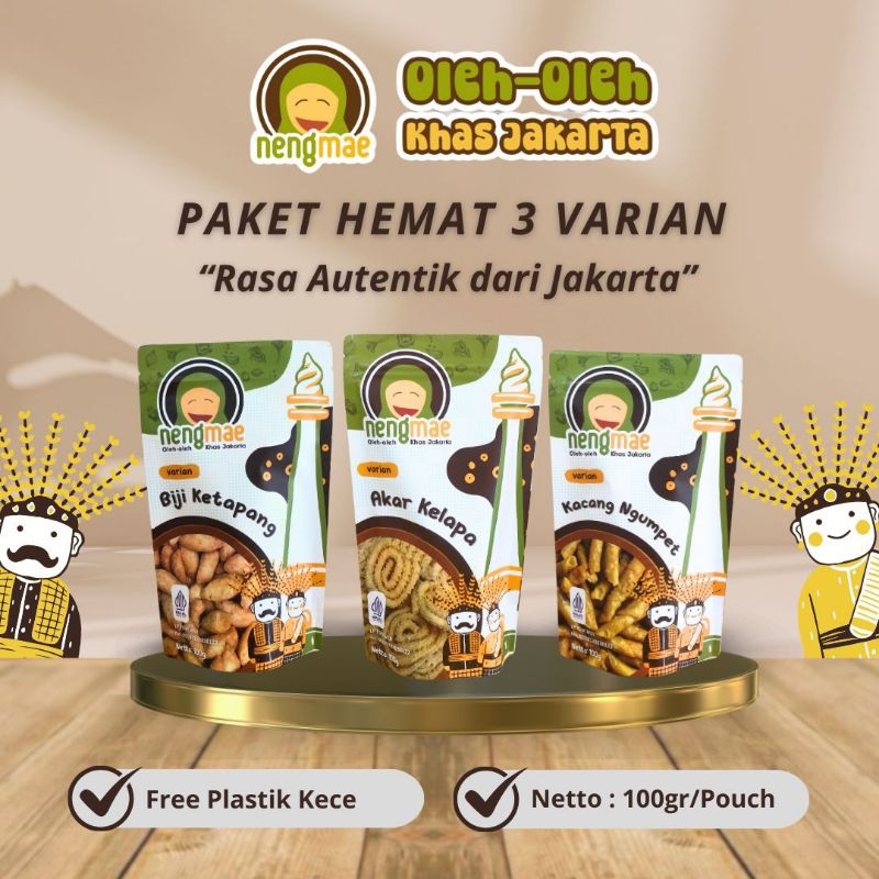 

[TERHEMAT] PAKET OLEH-OLEH JAKARTA (3 VARIAN) - FREE PLASTIK KECE