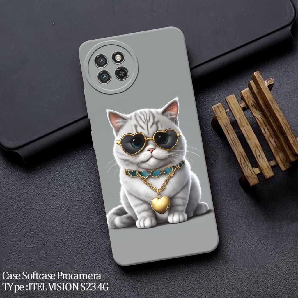 Casing Hp Itel S23 Terbaru - Fashion Case Kucing - Case Hp Itel S23 - Soft Case Hp Itel S23 - Kesing