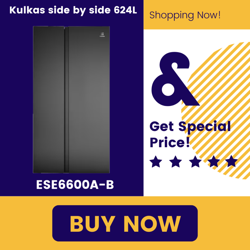 ELECTROLUX ESE6600A-BID Kulkas Side by Side