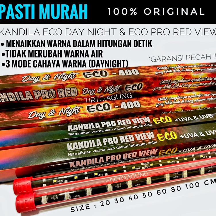KODE U96Y PROMO BIG SALE LAMPU LED KANDILA T4 PRO RED VIEW ECO  UVA UVB EKONOMIS AQUASCAPE AQUARIUM 