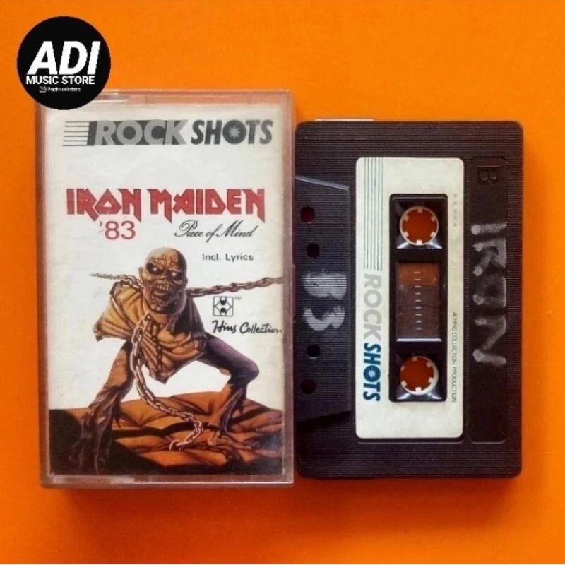 USED Iron Maiden - Piece Of Mind - Edisi Rockshots (Kaset Tape Pita)