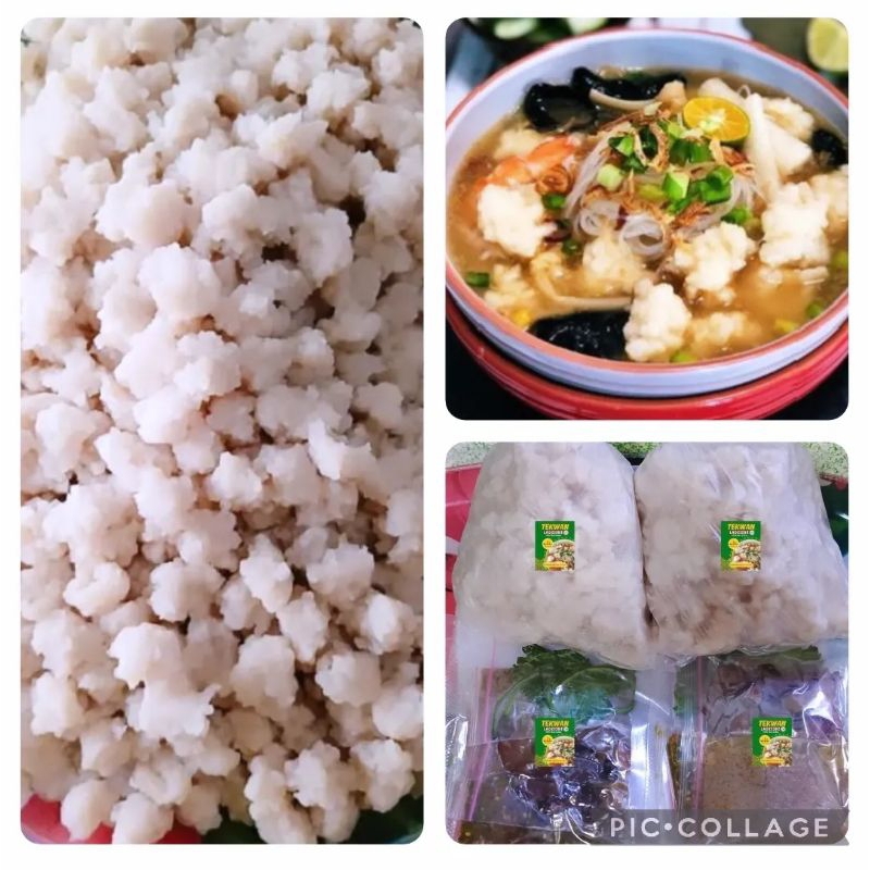 

Tekwan 1Kg + Bumbu + Jamur + Sambal