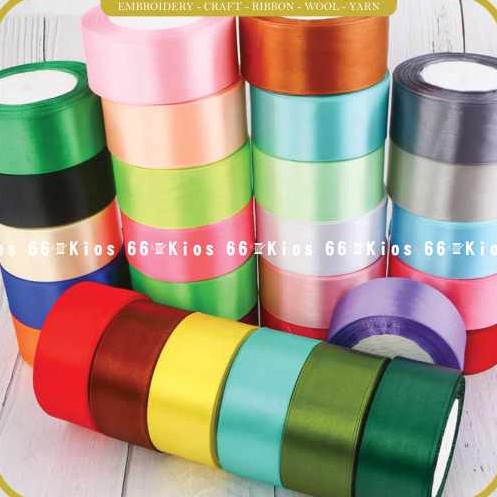 

Istimewa Kios 66 Pita Satin 4cm 15inch Pita Buket Bunga Hampers Parsel Kado