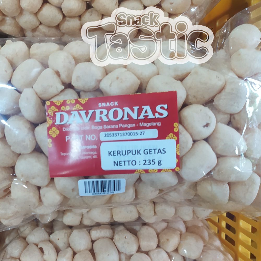 

KERUPUK GETAS 235GR DAVRONAS / camilan dan oleh-oleh khas Magelang, Jogja, Purworejo, Wonosobo