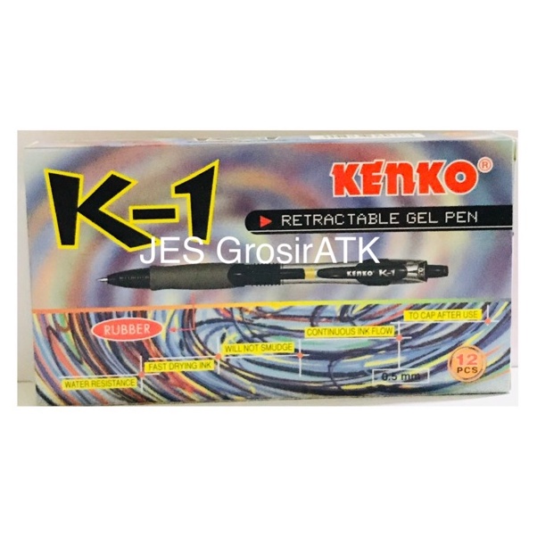 

Pulpen Kenko K1 Cetek Pulpen Gel Kenko K1 Lusin KODE W7O7