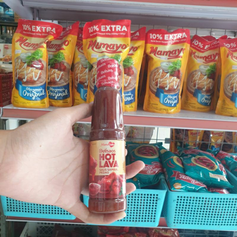 

AFG mamasuka saos hot lava botol