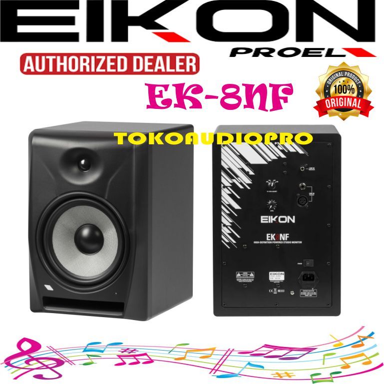 Speaker Eikon EK8NF 8” Near-Field Studio Monitor Speaker Aktif Eikon EK-8nf