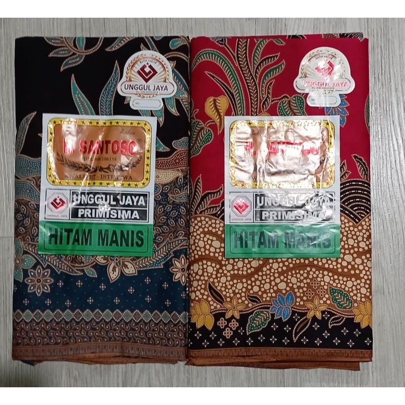 Kain Batik Pekalongan - H Santoso Hitam Manis - Kain Panjang Batik Murah