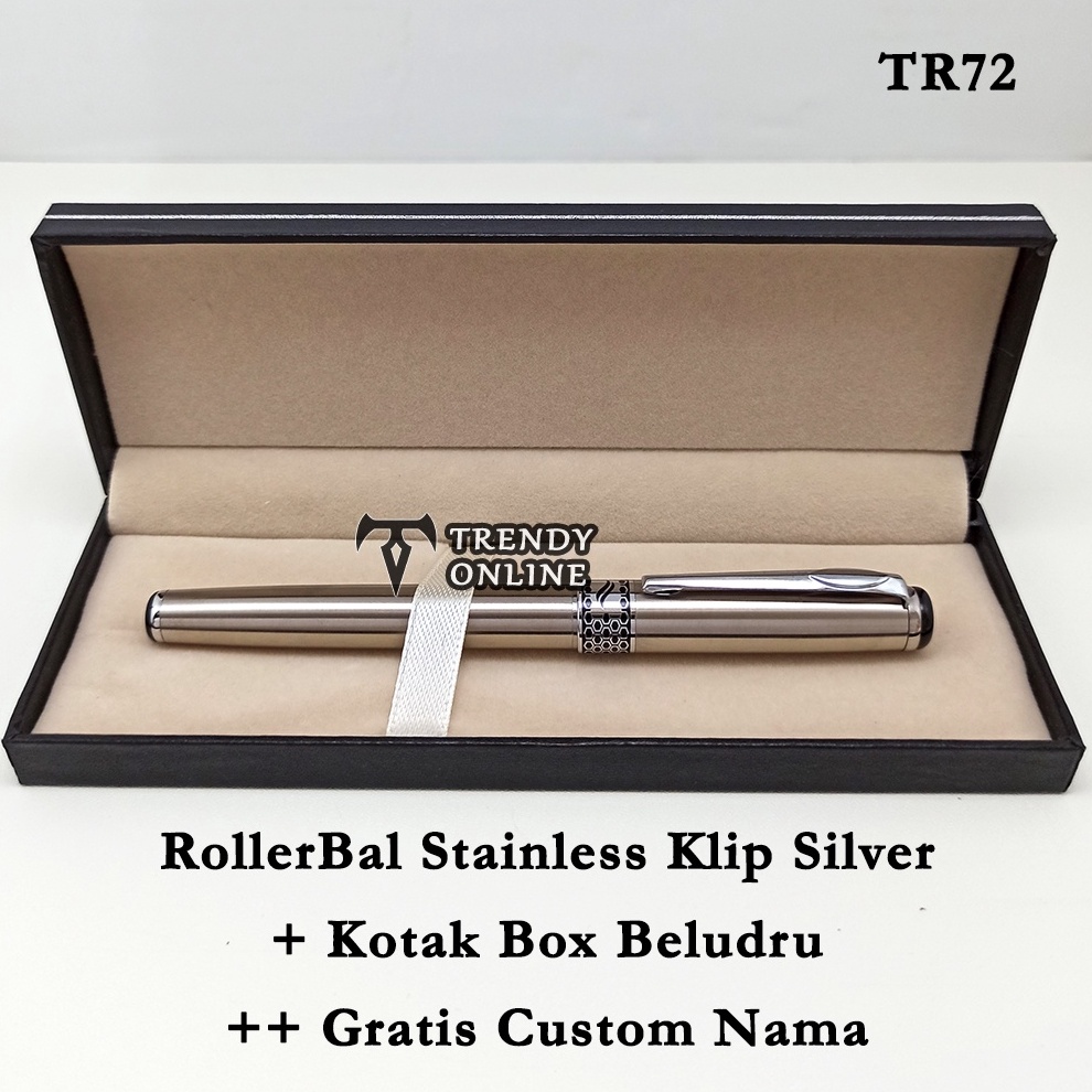 

KODE K7V8 Pulpen Exclusif Roller Ball TR72 dengan Box Exclusif FREE Cetak Nama Ball Point Promosi Custom Grafir