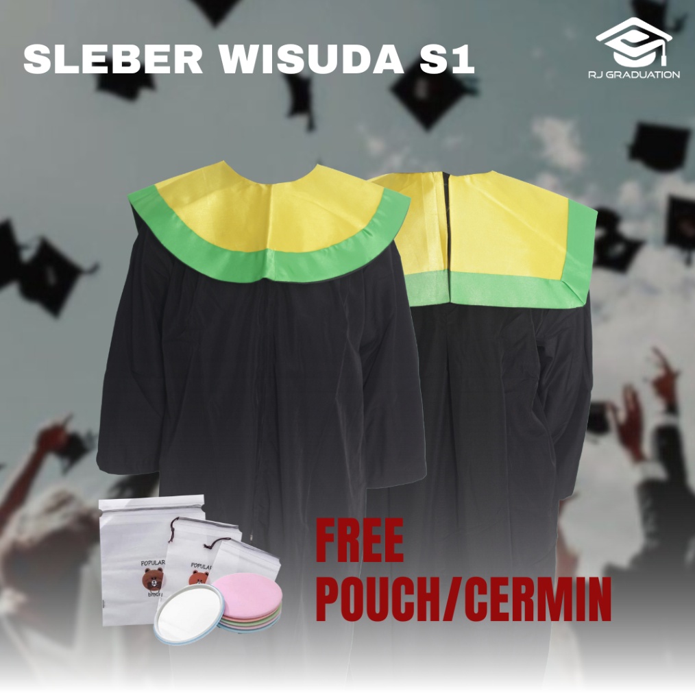 KODE N2S7 Best Seller Sleber Wisuda  Kerah Wisuda  Atribut Wisuda Slaber Toga Wisuda