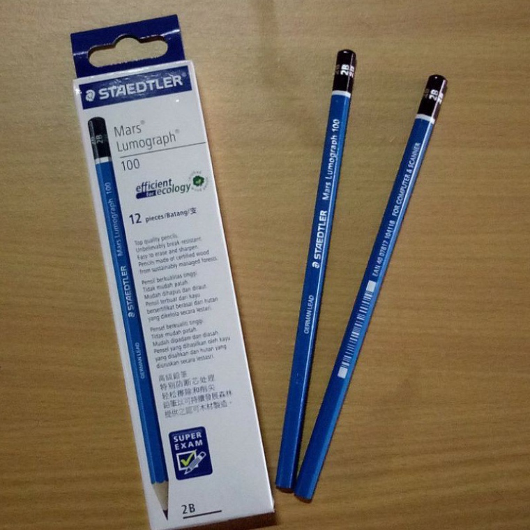 

Pencil Staedler 2B harga tertera perlusin isi 12 pcs KODE J1G3