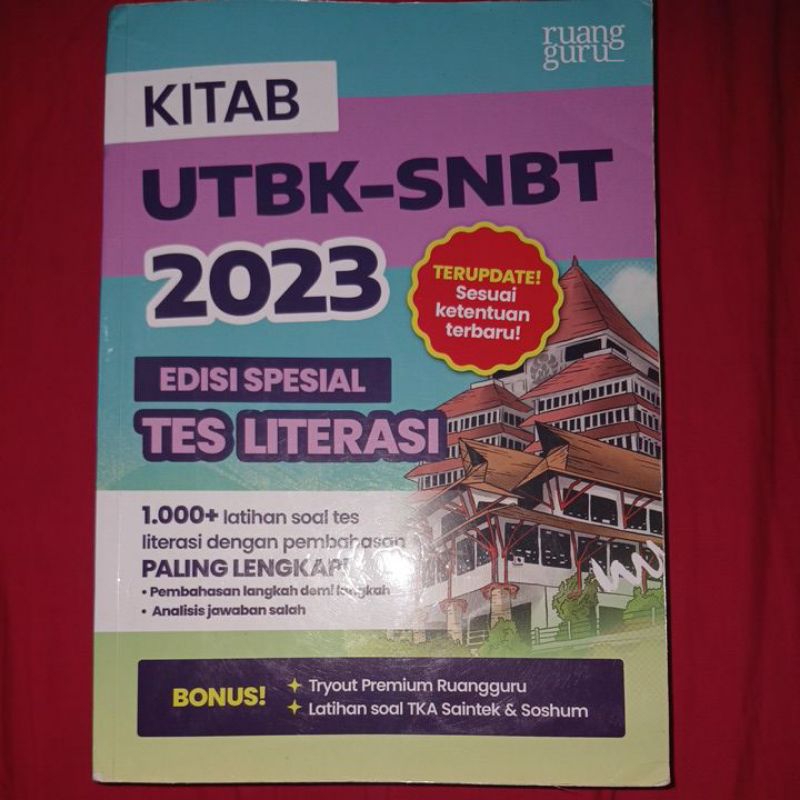 [Booked] Kitab UTBK-SNBT 2023 Tes Literasi & TPS Ruangguru Preloved