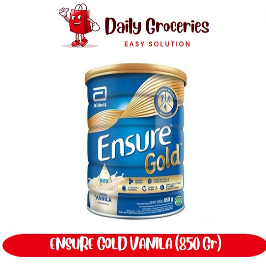 

Ensure Gold Vanila 800g - Susu Nutrisi Dewasa Rendah Laktosa