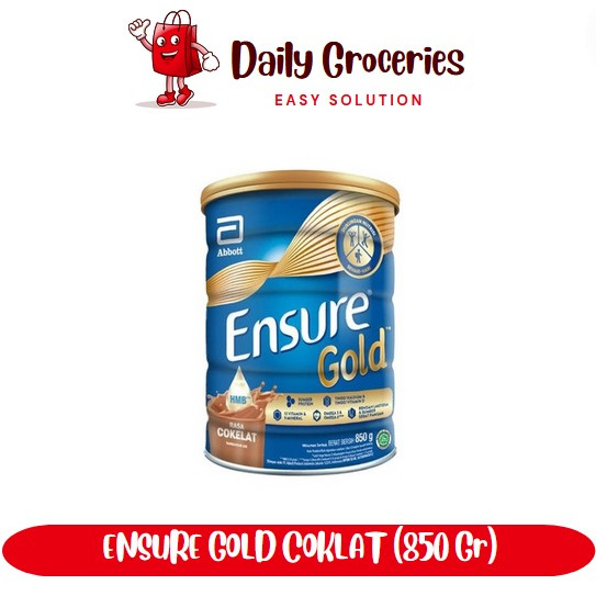 

Ensure Gold Coklat 800g - Susu Nutrisi Dewasa Rendah Laktosa