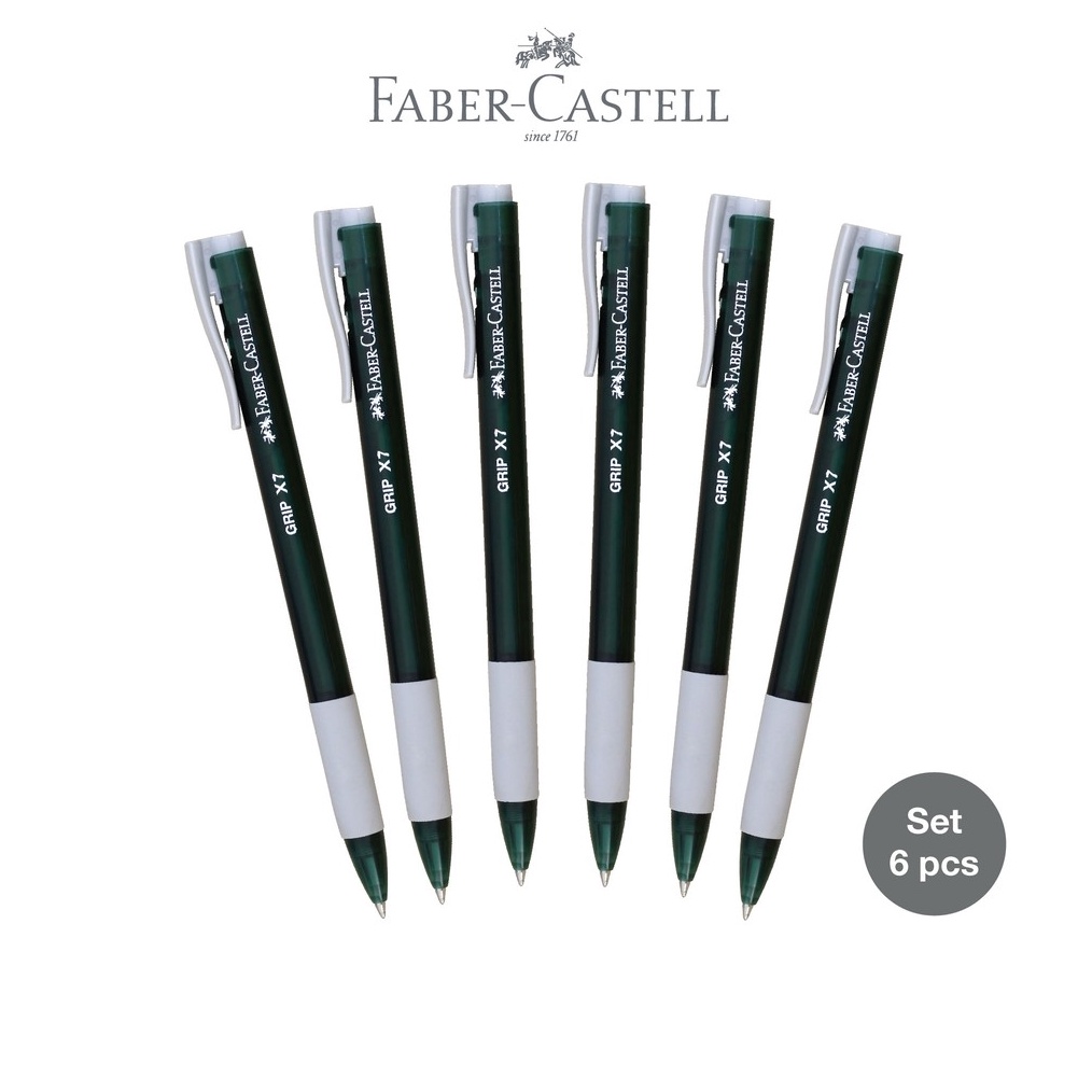 

KODE C6B6 FaberCastell Grip X Green Pantone set 6