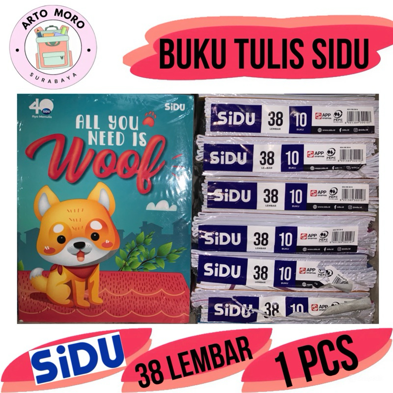 

BUKU TULIS SIDU 38 LEMBAR (1 PCS) READY STOCK SURABAYA