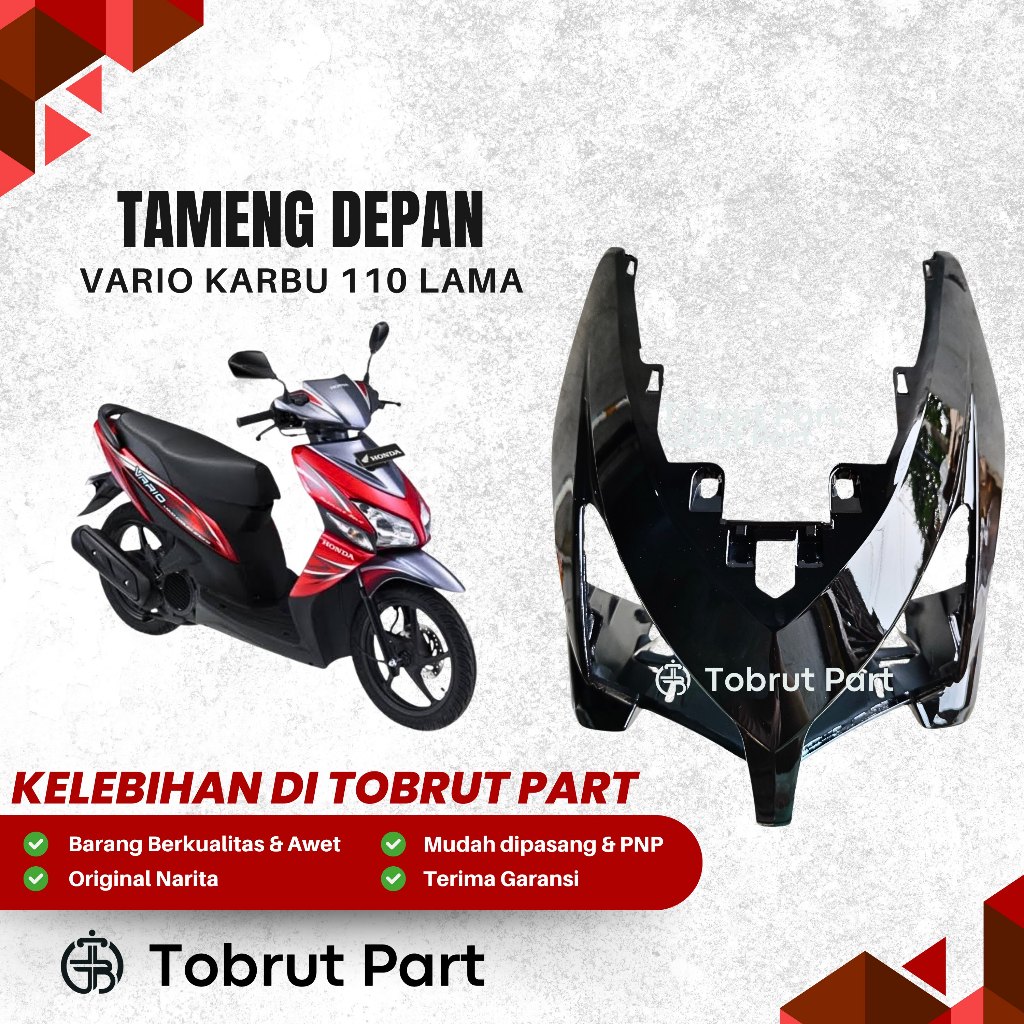 Tameng Depan Vario 110 Lama Karbu HITAM