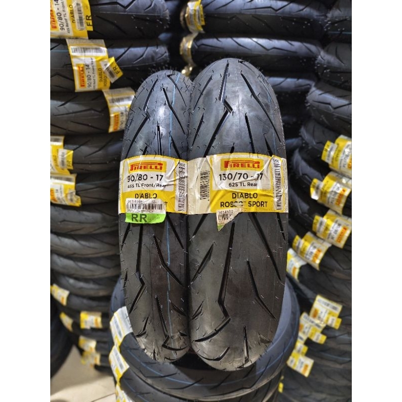 Pirelli diablo rosso sport 90/80-17 & 130/70-17