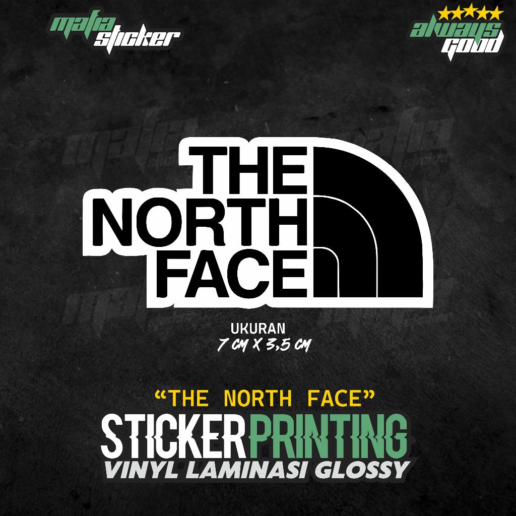 STICKER/STIKER PRINT CUT THE NORTH FACE | STIKER LAPTOP CASE HP GITAR CASING HELM