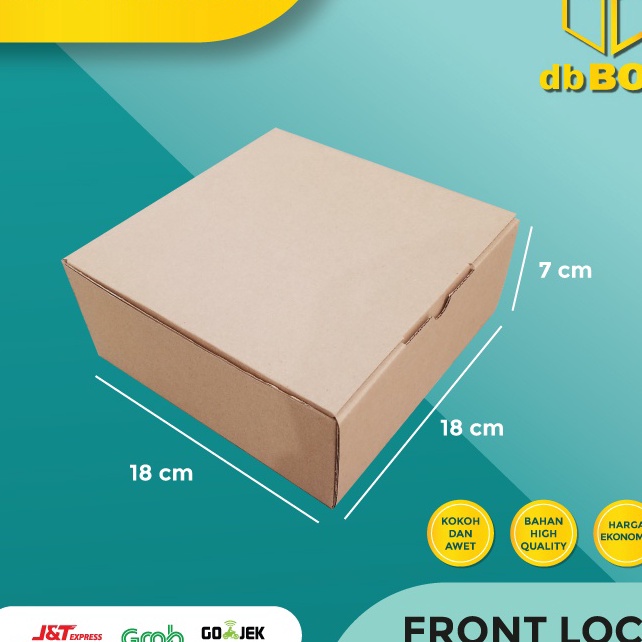 

FG2 1pcs Kardus 18x18x7 cmDie Cut kotak Kue snack aksesorisdll model box pizza