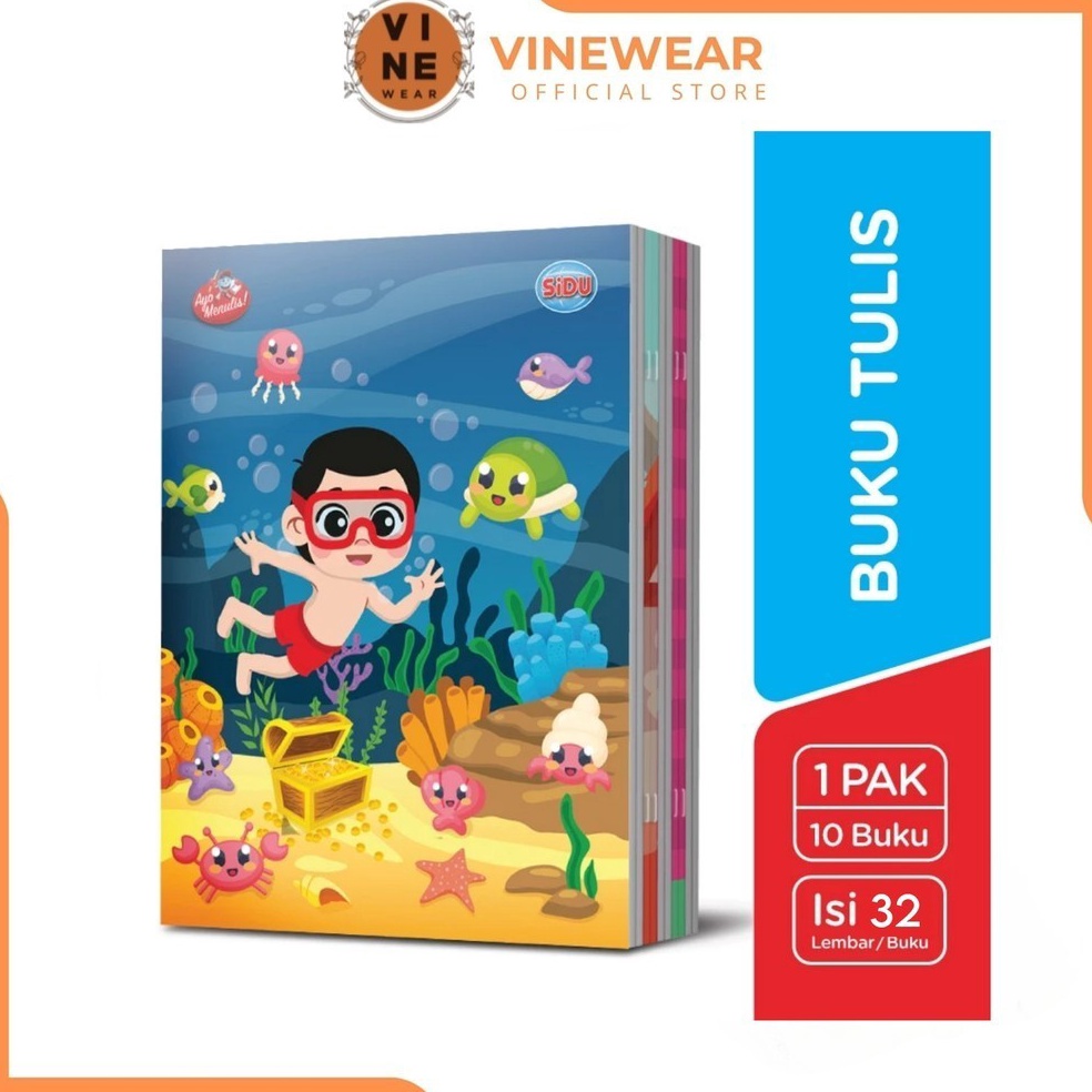 

KODE Y8V9 Buku Tulis SiDU 32 Lembar 1 Pack isi 1 Buku