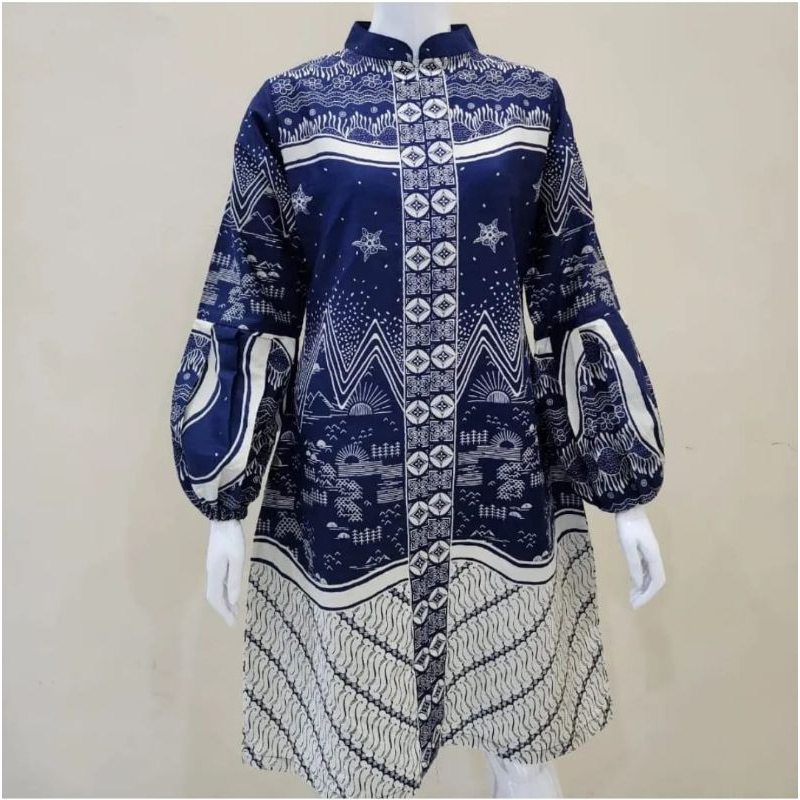 10 Motif Tunik cantik / Batik lianasari / Tunik batik / dress batik /  kebaya batik / rok batik / ba