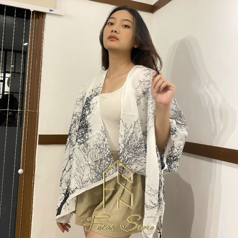 | COD | Outer scarf wanita batwing motif terbaru / outer scarf model Cardigan wanita / outer scarf b