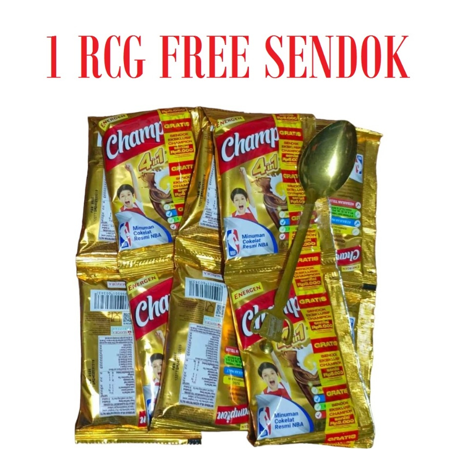 

Energen Champion 1 Renceng isi 10 @30 gram FREE SENDOK