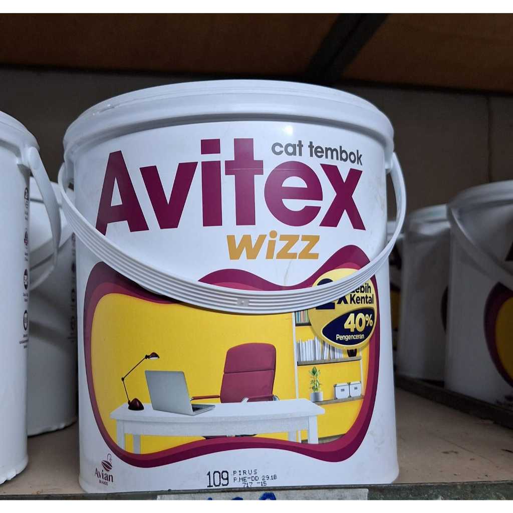 Cat Dinding Dalam / Cat Tembok Interior Avitex Wizz 5Kg / AVIAN BRANDS