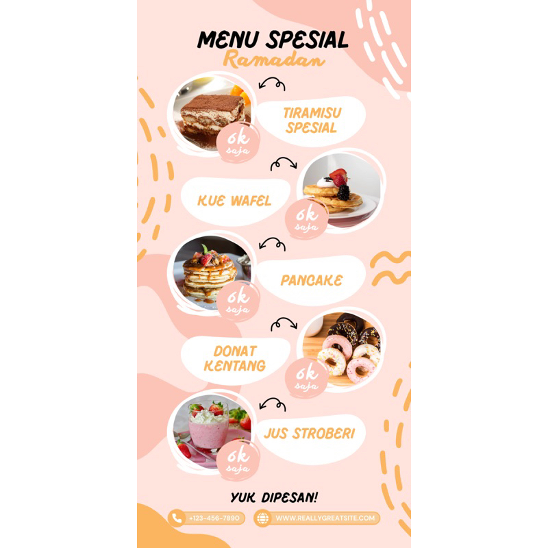 jasa desain menu makanan/minuman