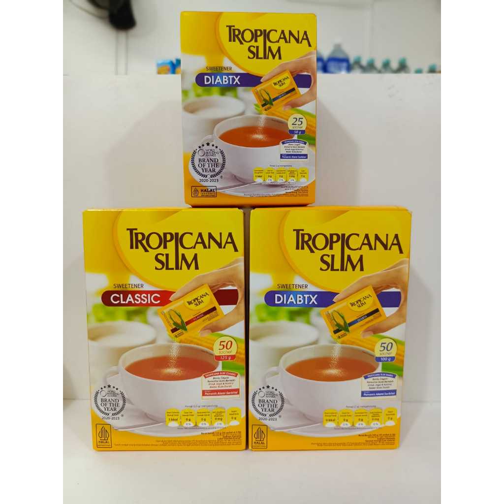 

Tropicana Slim Sweetener Classic / Tropicana Slim Sweetener Diabtx / Gula TROPICANA