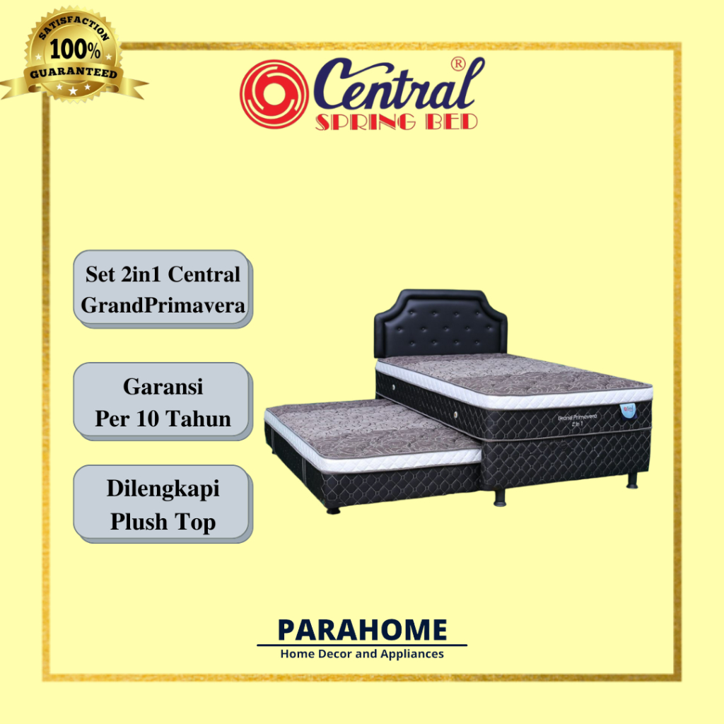 Spring Bed / Matras / Kasur Sorong 2in1 Central Grand Primavera Tropic 2 in 1 Set