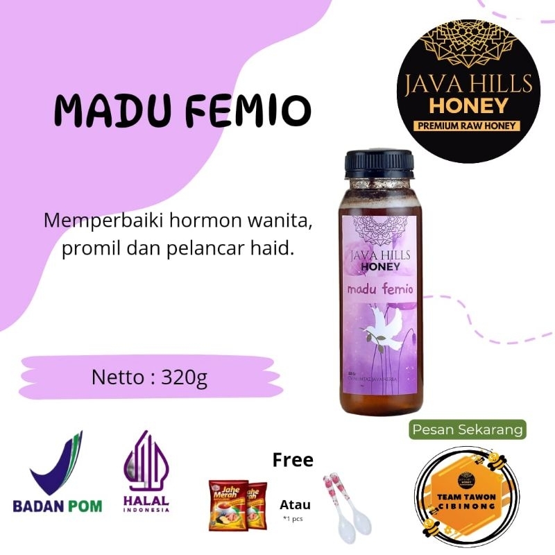 

Madu Femio Javahillshoney / madu wanita / madu promil / melancarkan h4id