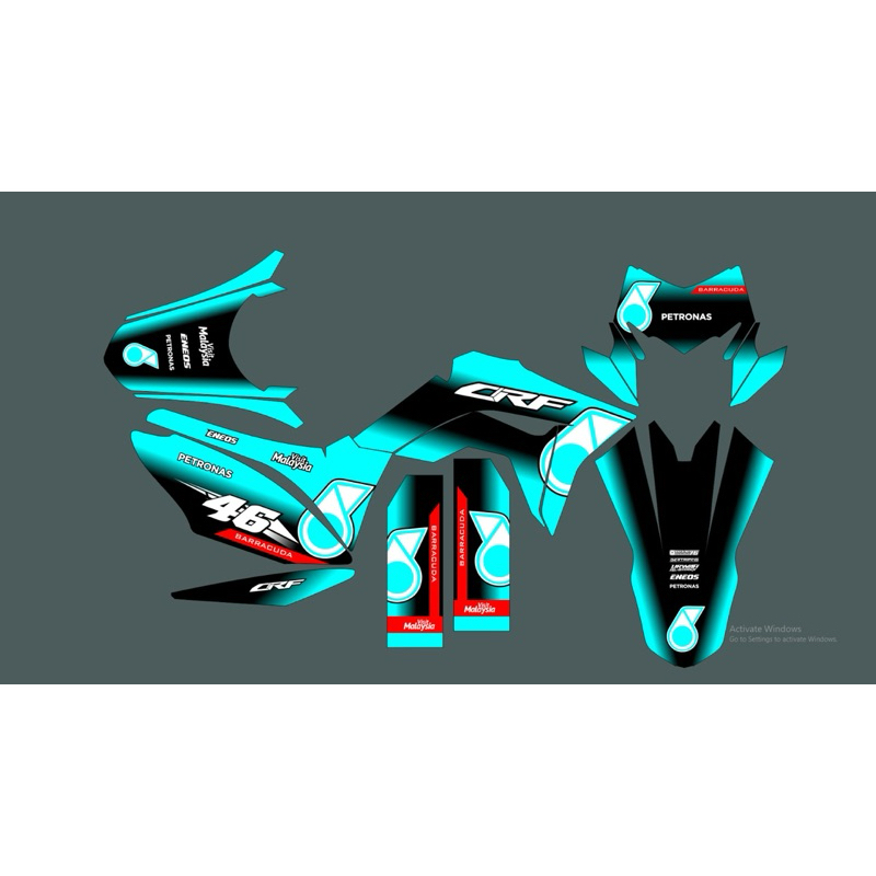 DECAL FULL BODY CRF 150L MOTIF PETRONAS