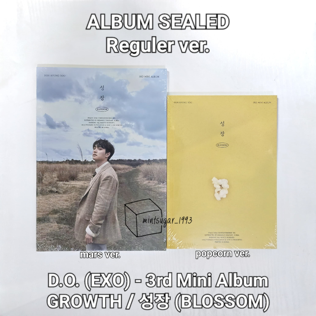 [ READY STOCK SEALED ] D.O. - 3rd Mini Album [ BLOSSOM ] [ MARS ver | POPCORN ver ] ( D.O / Doh Kyun