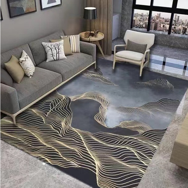 TERMURAH! Karpet ruang tamu minimalis modern, karpet mewah ringan, karpet samping tempat tidur