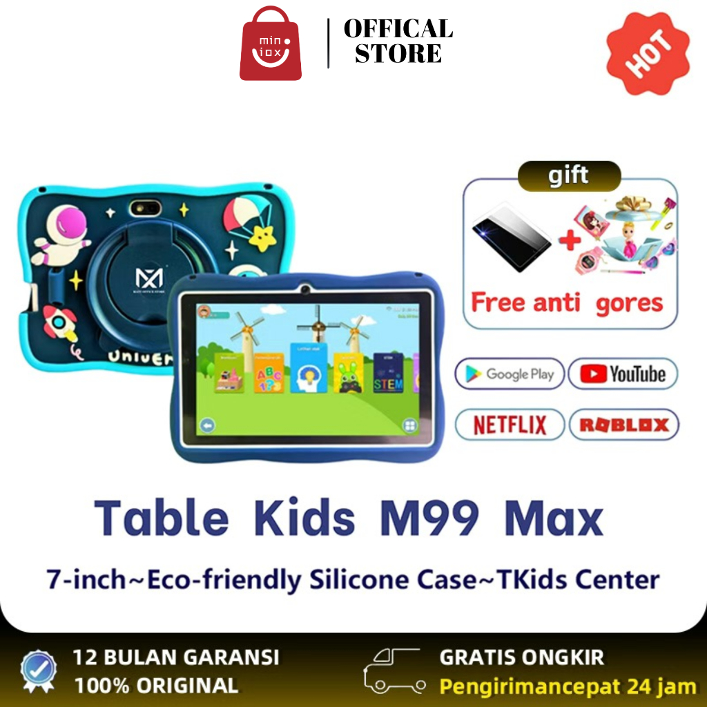 TAB STUDY KIDS Tablet Anak M99 Max Astronout Version Tablet Anak 4GB+128GB Tablet Astronout IPS Scre
