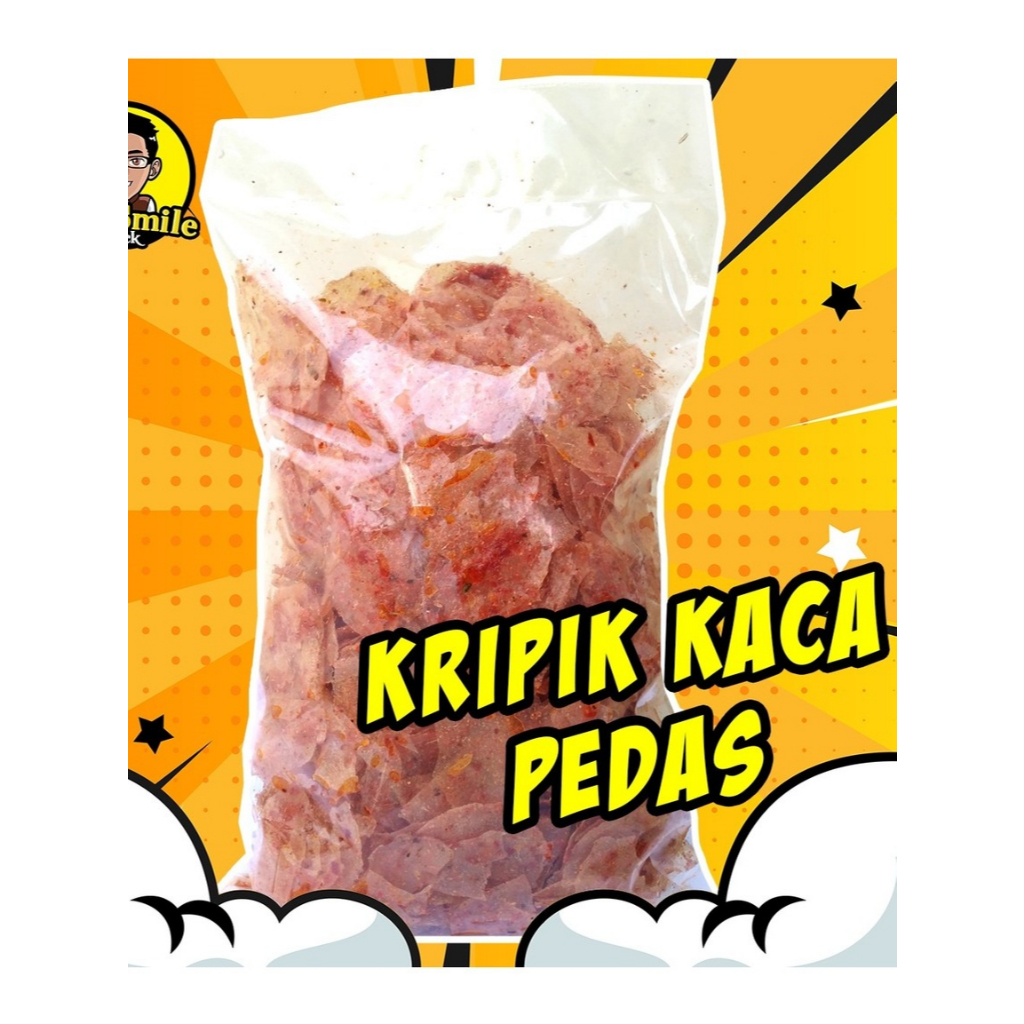 

Keripik Kaca Pedas Rasa Daun Jeruk 500 gram Mustsmilesnack
