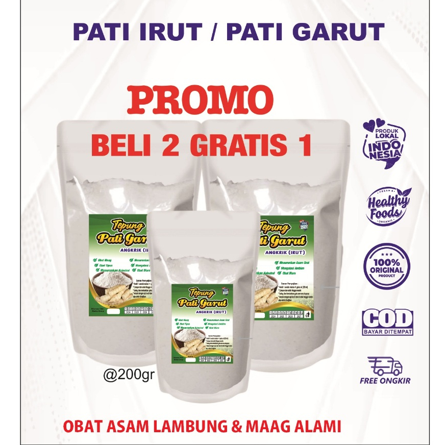 

PROMO BELI 2 GRATIS 1 pati garut organik alami - PATI IRUT - PATI GARUT