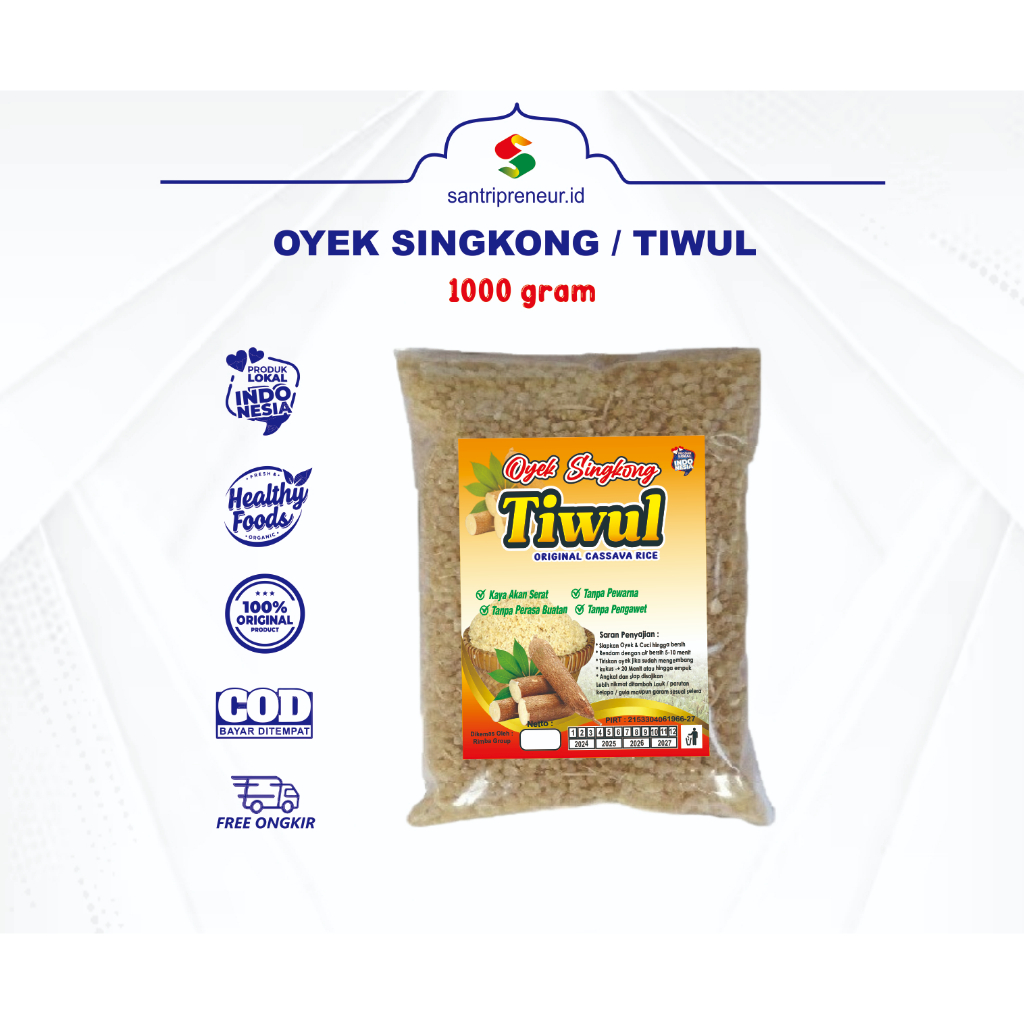 

TIWUL INSTAN Tinggal Buat - oyek tiwul instan / oyek instan /makanan rendah kalori / tiwul