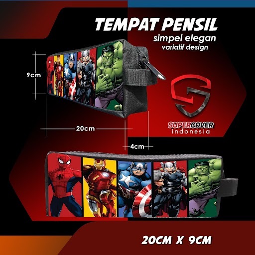 

tempat pensil / kotak pensil batman tema AVENGERS